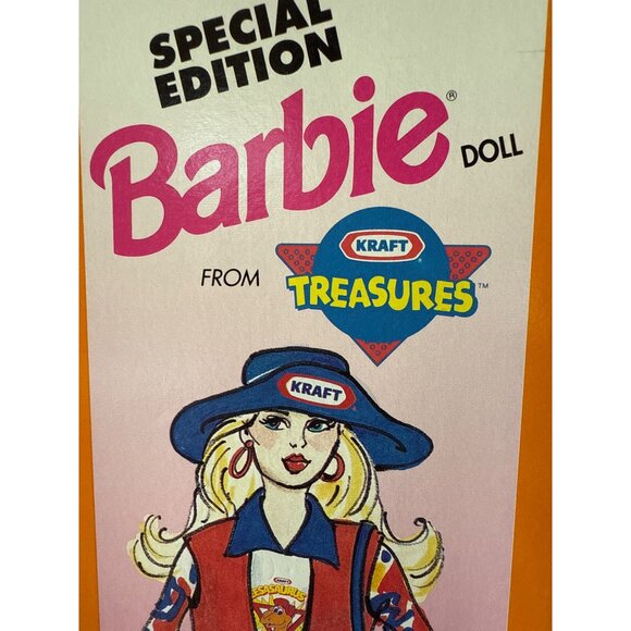 Special Edition Barbie Doll Kraft Treasures Mattel 1992 Collectible Original Box - Picture 7 of 12